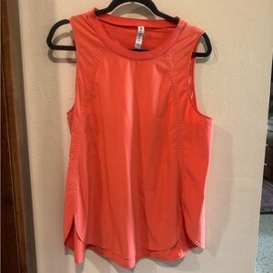 Athleta Orange Sleeveless Tank Top long